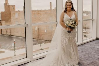 Grace Martin Gay, 1/15/22, Maggie Sottero, Haley Givens Photography LLC, Veterans Memorial Civic Center, 
The Flowerloft