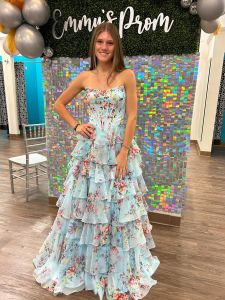 PS24079X Emerald back Portia and Scarlett unique exclusive sexy green jersey prom dress