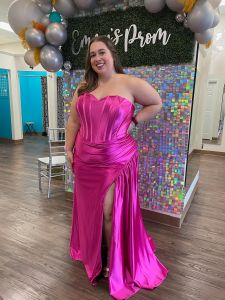 aqua light blue sequin fitted sexy plus size curvy prom dress off the shoulder near me in Minster OH